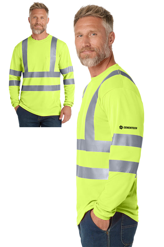 CS ANSI 107 Class 3 Long Sleeve Snag-Resistant Reflective T-Shirt