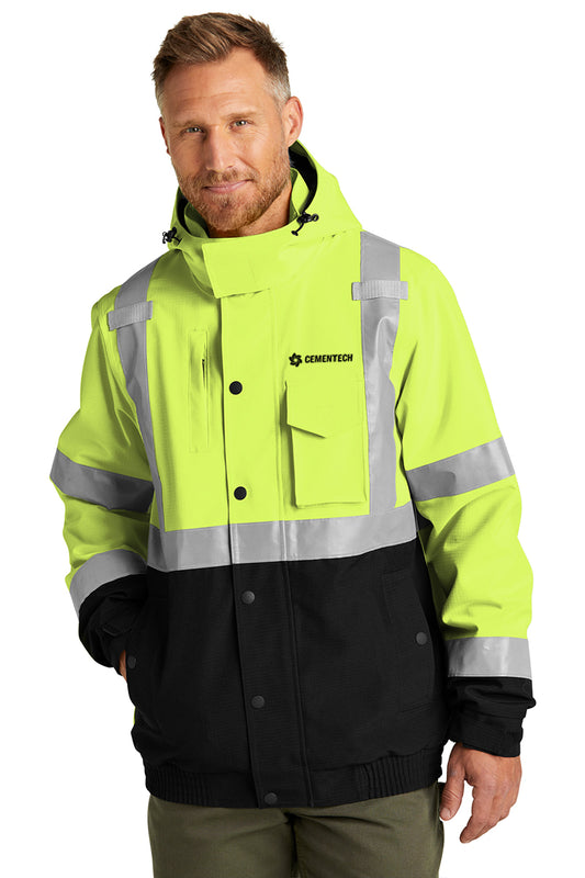 CS  ANSI 107 Class 3 Waterproof Insulated Ripstop Bomber Jacket