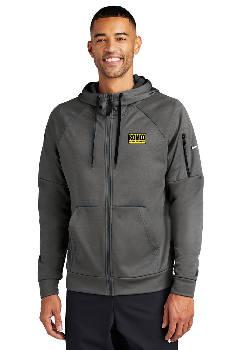 Nike Therma-FIT Full-Zip Fleece Hoodie (ROMCO Paving Equipment)