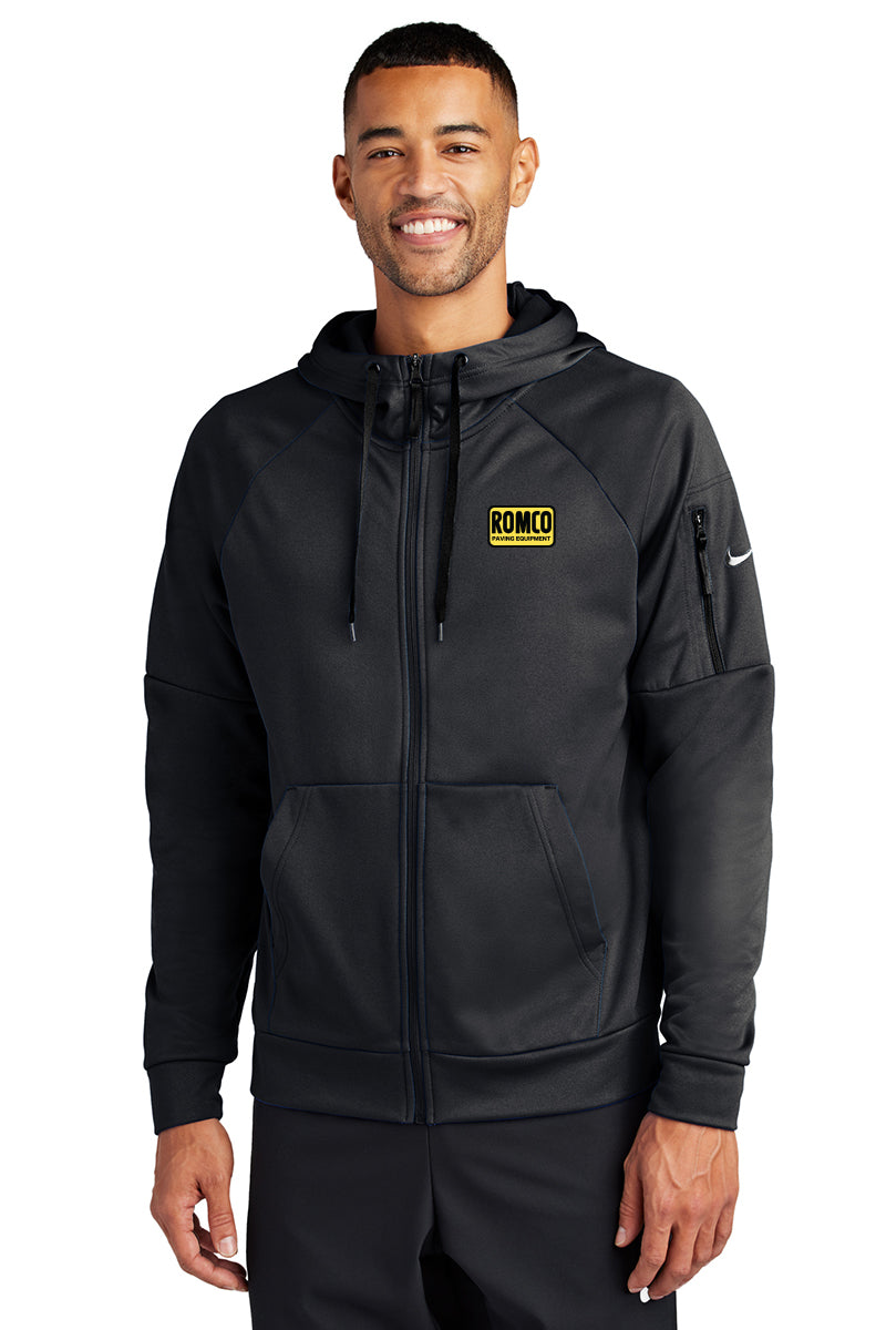 Nike Therma-FIT Full-Zip Fleece Hoodie (ROMCO Paving Equipment)